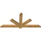 Ekena Millwork Kennewick Rough Sawn Timber Gable Bracket, Western Red Cedar, 60"W x 27"H x 2"D x 4"F, 11/12 Pitch GBW060X27X0204KEN00RWR - alternate 5